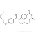 Benzoic acid,4-(hexyloxy)-, 4-[[[(1S)-1-methylheptyl]oxy]carbonyl]phenyl ester CAS 87321-20-8